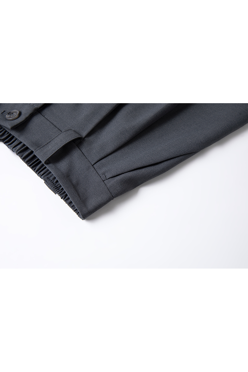 Pleated Wide-Leg Dress Pants with Relaxed Waist-VIMLYSTORE