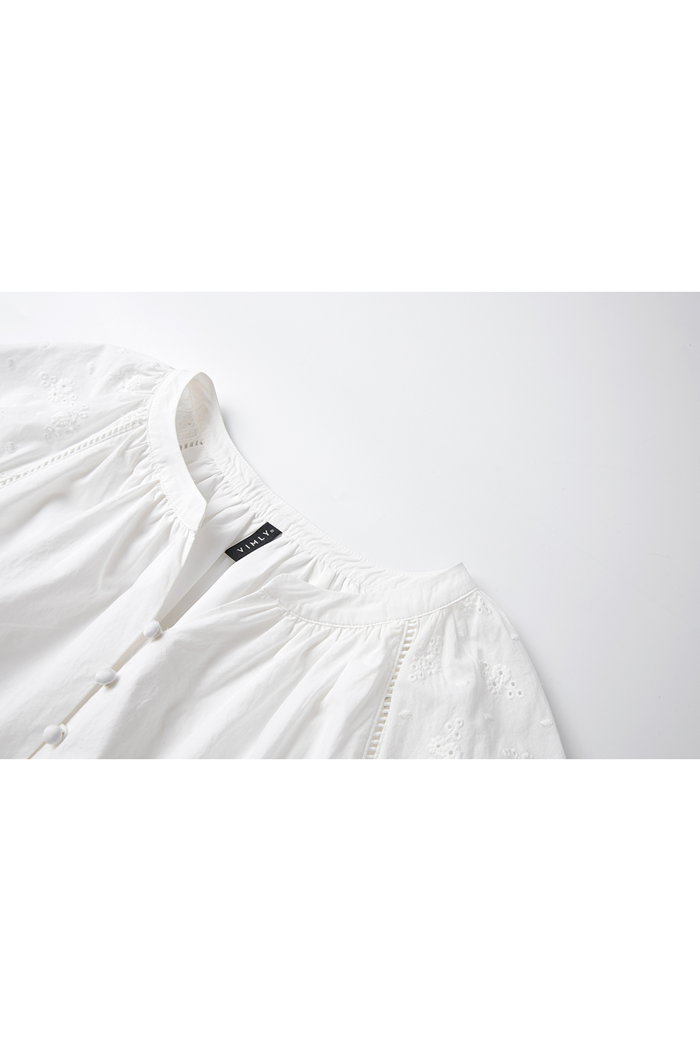 Breathable Floral Embroidery V-Neck Slimming Maxi Dress-VIMLYSTORE