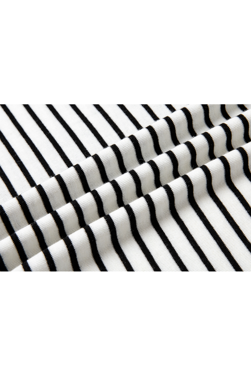 Black & White Striped Wool-Blend Relaxed Tee-VIMLYSTORE