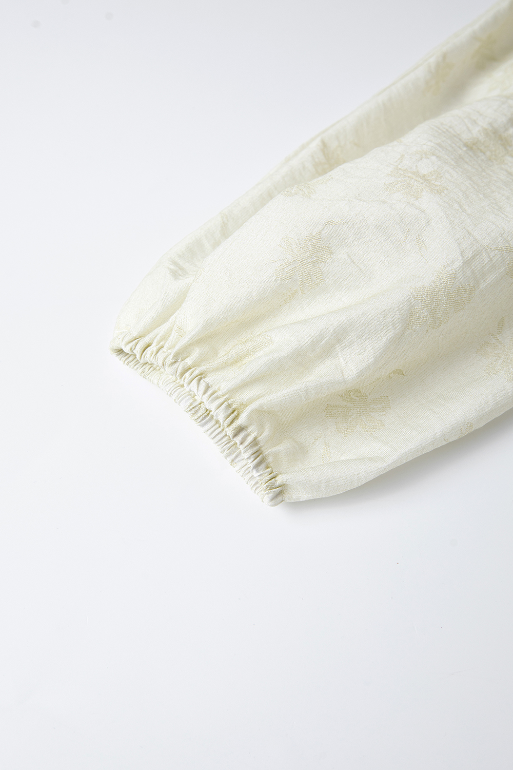 lyocell Embroidered Shift Dress with Bishop Sleeves-VIMLYSTORE