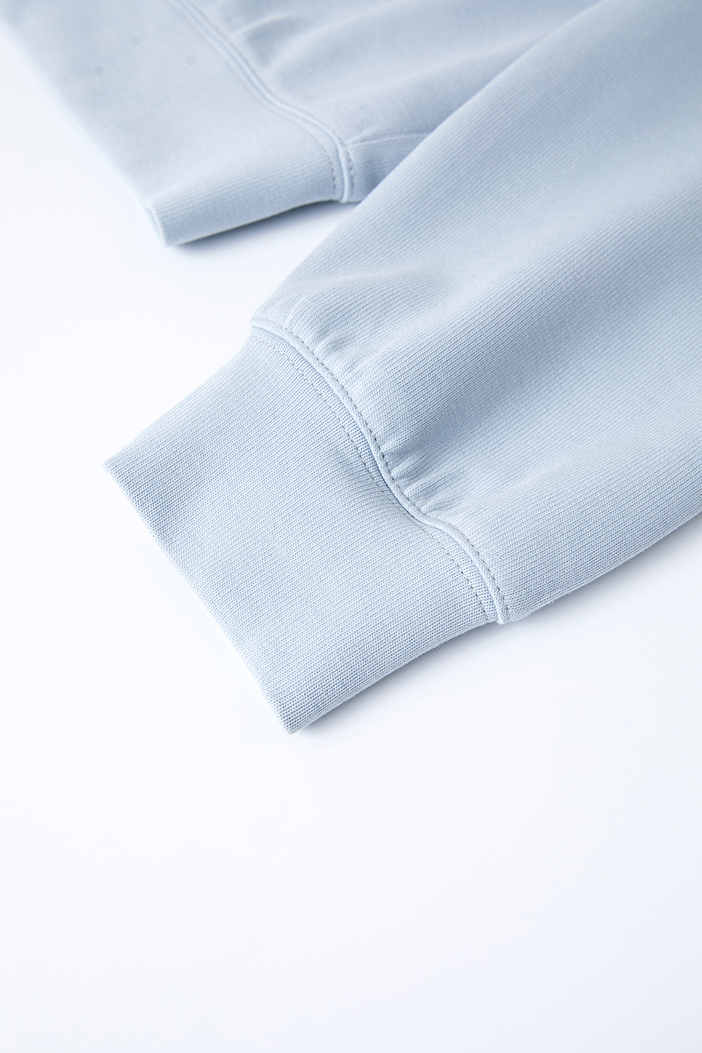 Sky Blue Tulip-Sleeve Oversized Pullover-VIMLYSTORE