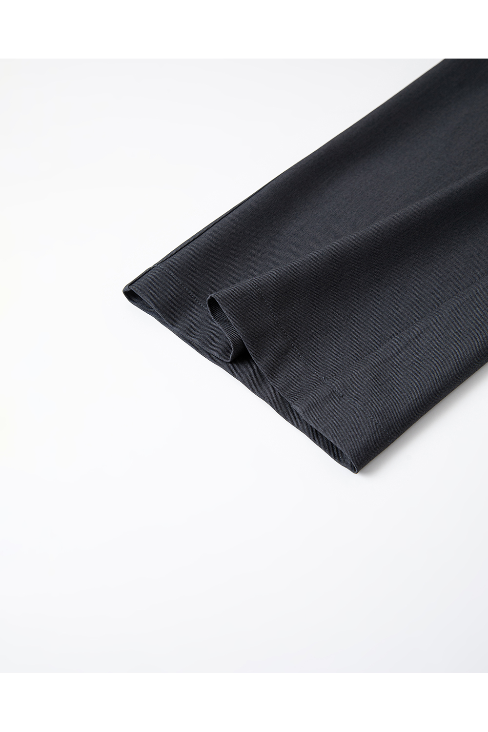 Fluid Gray Wide-Leg Trousers with Tailored Drape-VIMLYSTORE