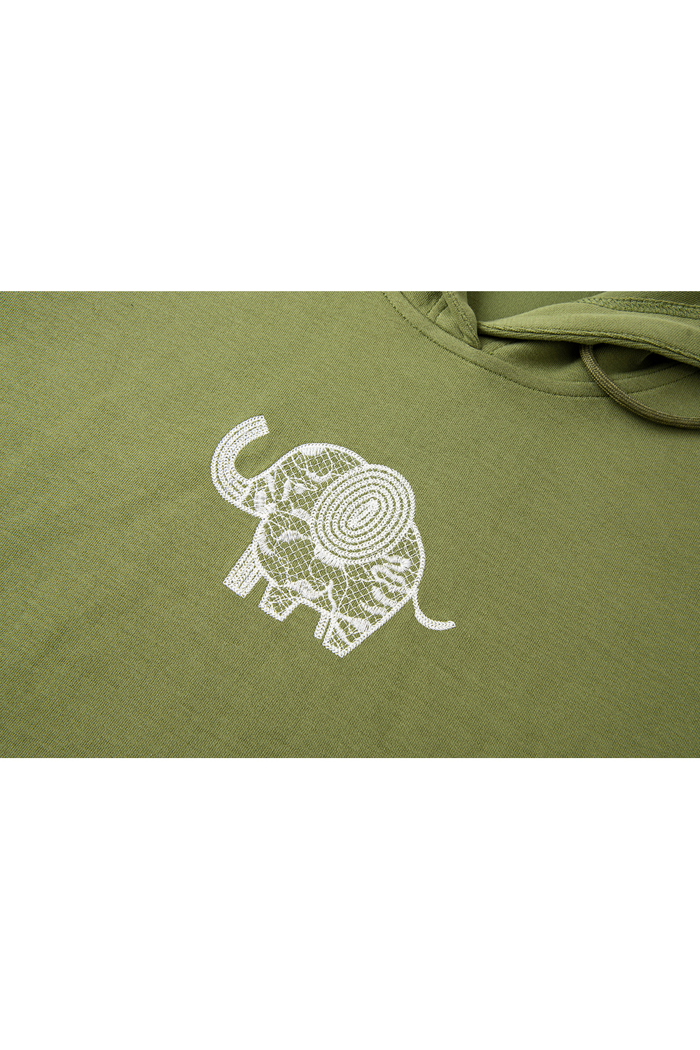Elephant Embroidered Casual Pullover Hoodie-VIMLYSTORE