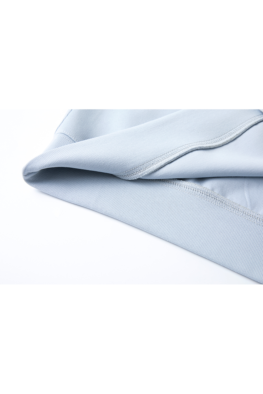 Sky Blue Tulip-Sleeve Oversized Pullover-VIMLYSTORE