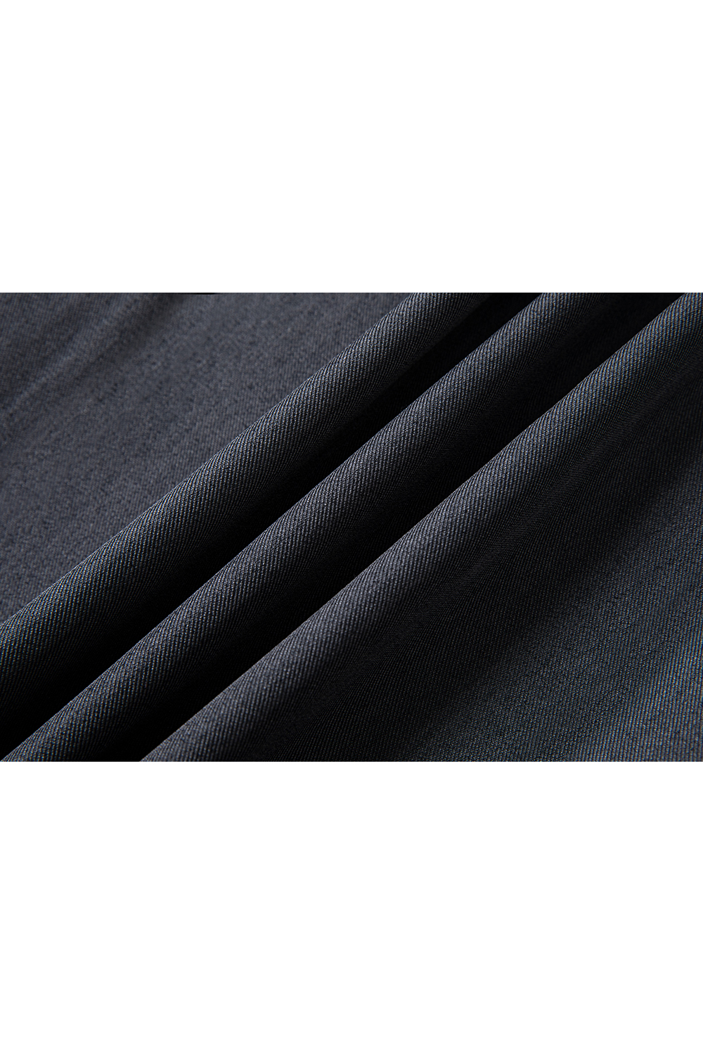 Fluid Gray Wide-Leg Trousers with Tailored Drape-VIMLYSTORE