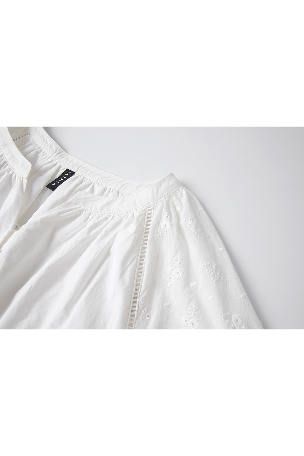 Breathable Floral Embroidery V-Neck Slimming Maxi Dress-VIMLYSTORE