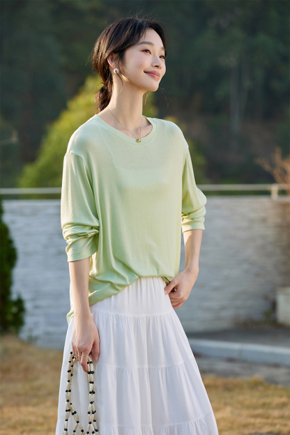 Lyocell Minimalist Casual Loose Sun-protection Top-VIMLYSTORE