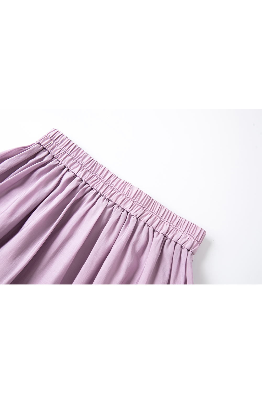 Lilac Round-Neck Top & Pencil Skirt Set for Polished Office Wear-VIMLYSTORE