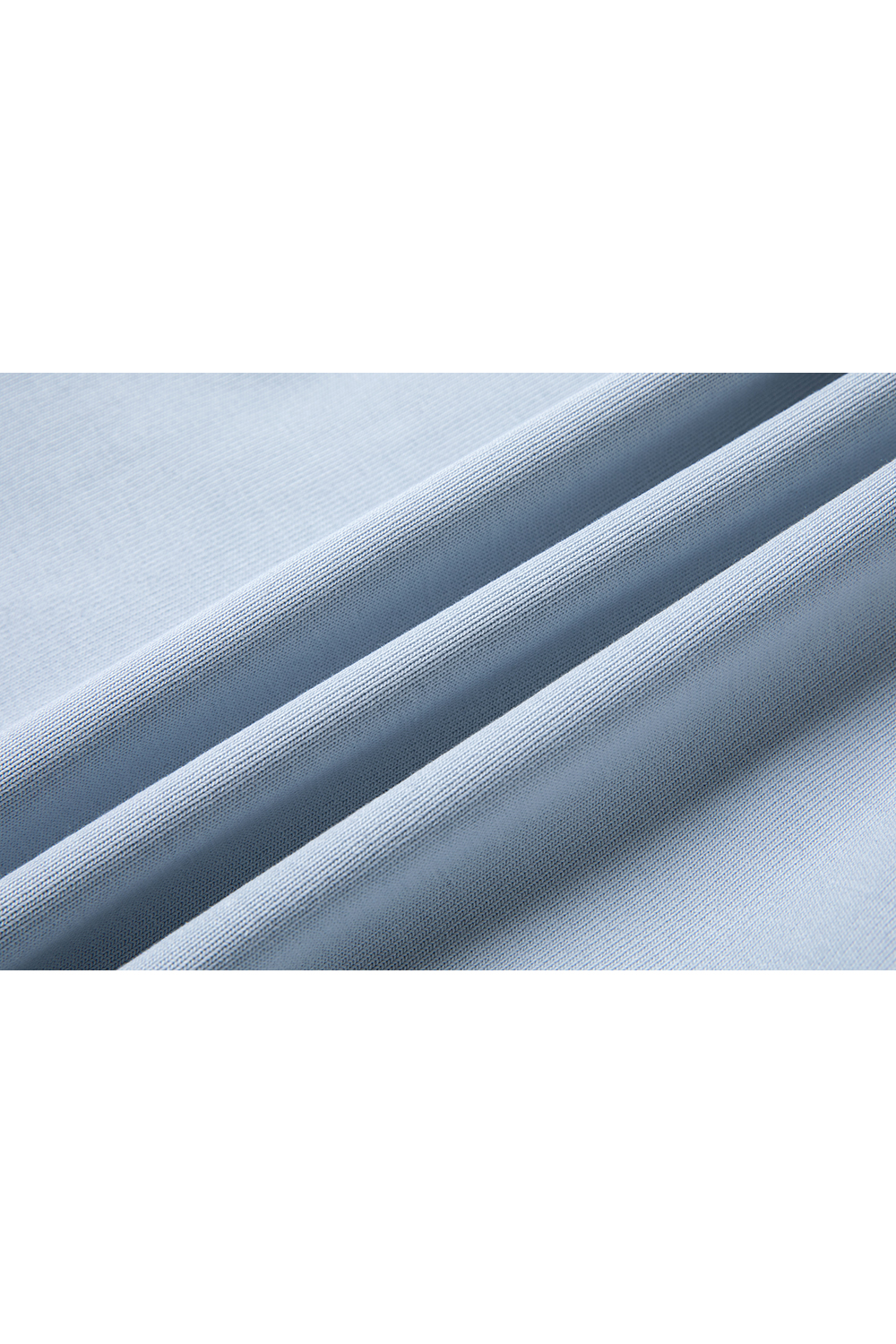 Sky Blue Tulip-Sleeve Oversized Pullover-VIMLYSTORE