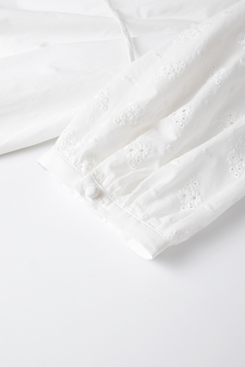 Breathable Floral Embroidery V-Neck Slimming Maxi Dress-VIMLYSTORE