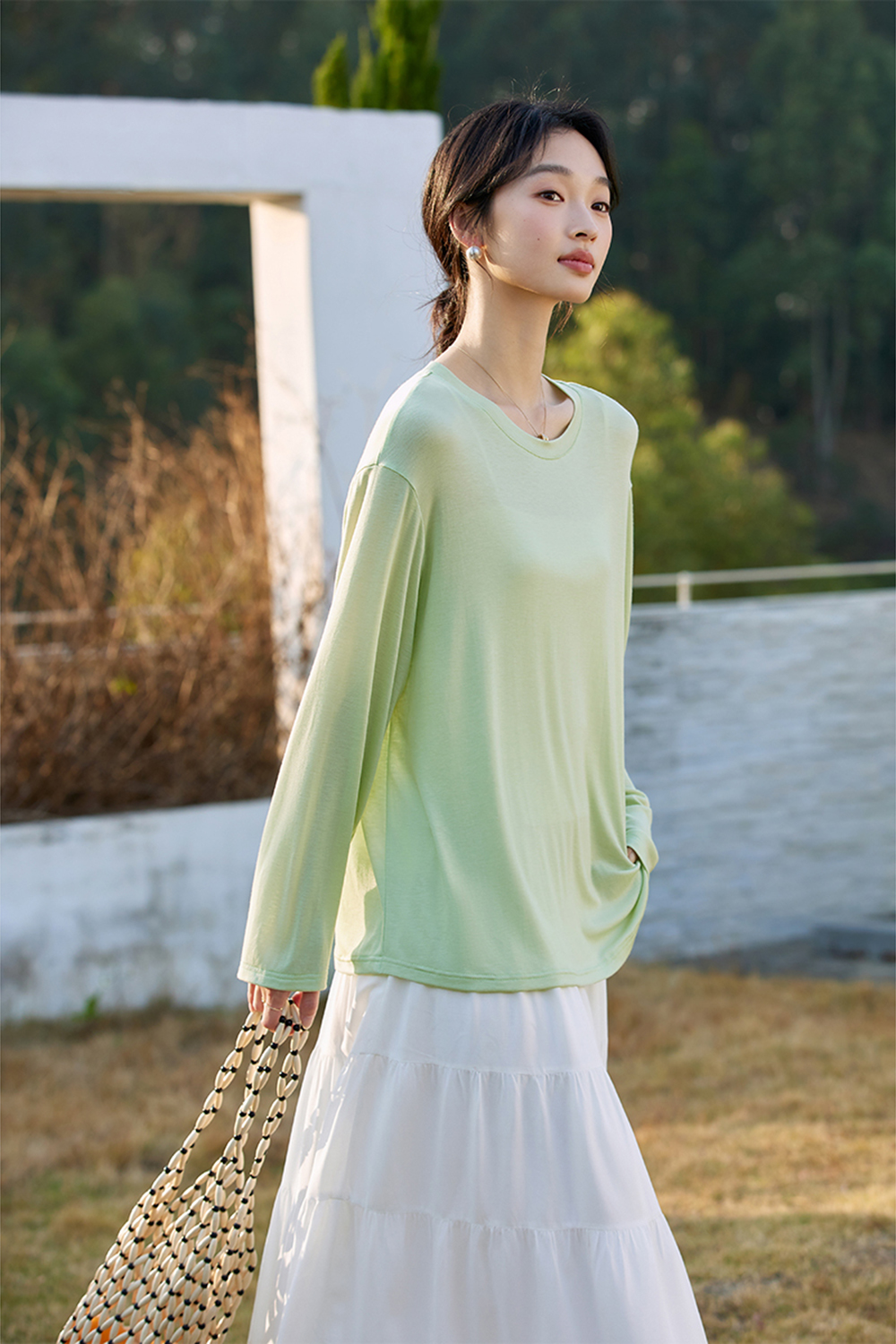 Lyocell Minimalist Casual Loose Sun-protection Top-VIMLYSTORE