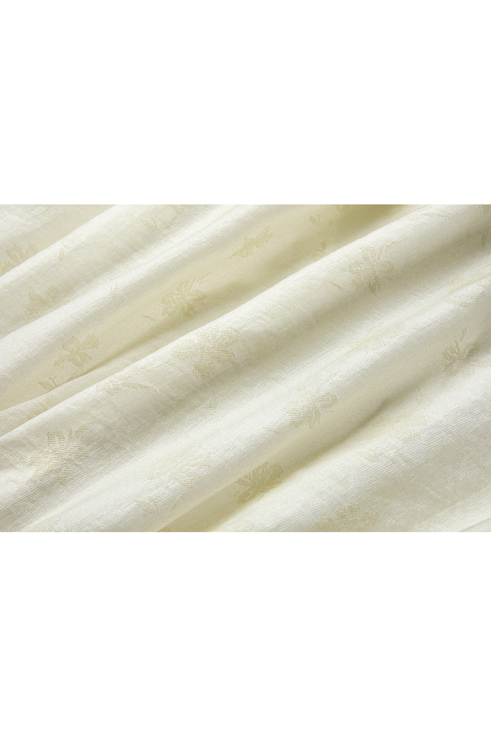 lyocell Embroidered Shift Dress with Bishop Sleeves-VIMLYSTORE