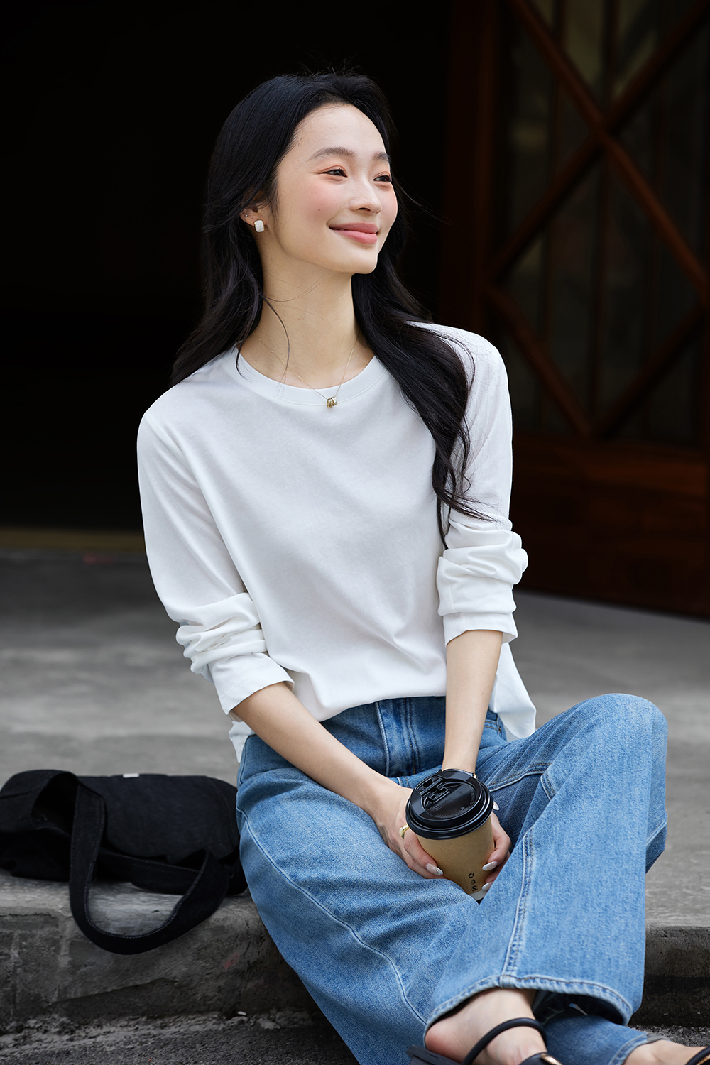 Essential Crewneck Layering Tee-VIMLYSTORE