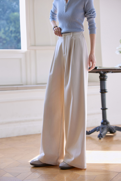 High-Waist Relaxed Wide-Leg Pants – Flattering & Comfortable-VIMLYSTORE