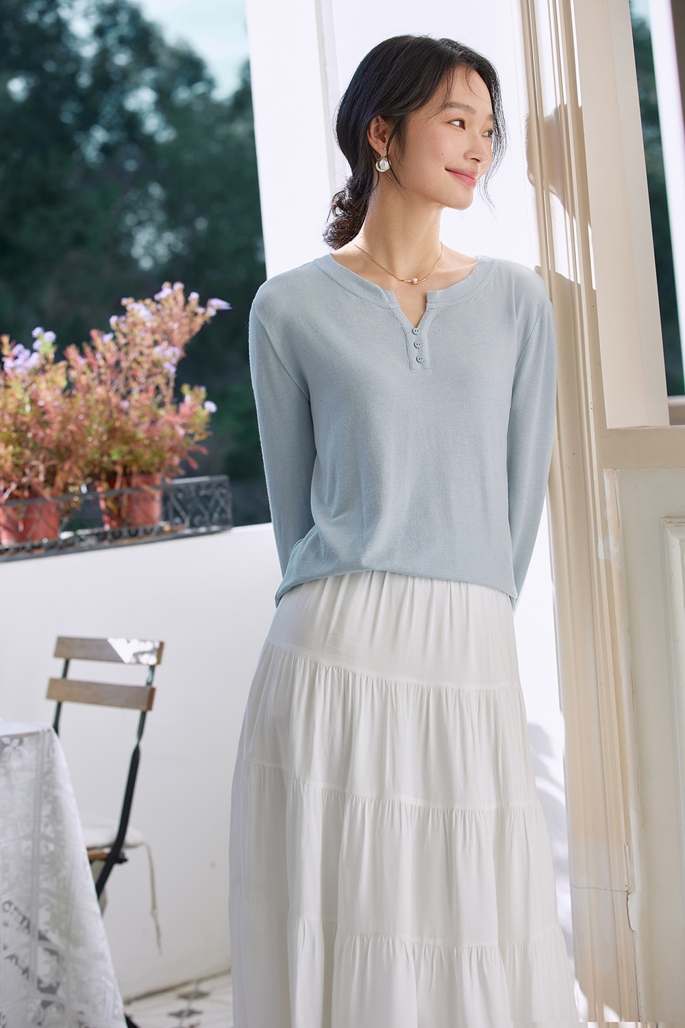 Minimalist Oversized Long-Sleeve Tee – Slimming & Versatile-VIMLYSTORE