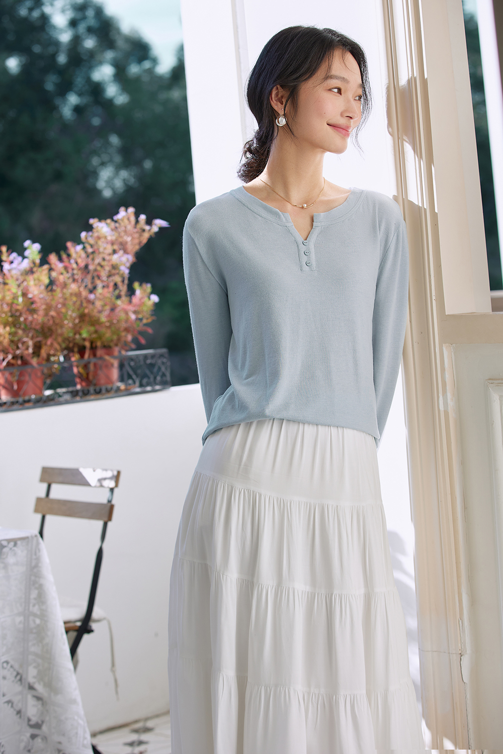 Minimalist Oversized Long-Sleeve Tee – Slimming & Versatile-VIMLYSTORE