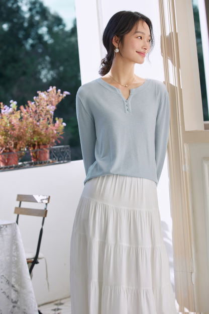 Minimalist Oversized Long-Sleeve Tee – Slimming & Versatile-VIMLYSTORE