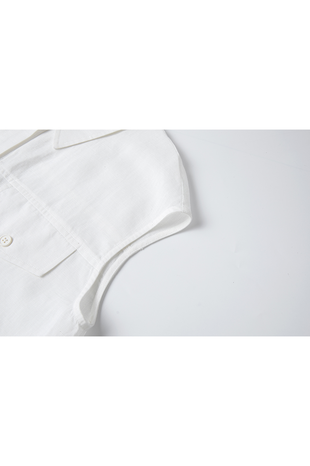 Commute-Elegance Sleeveless Cardigan with Lapel Collar-VIMLYSTORE