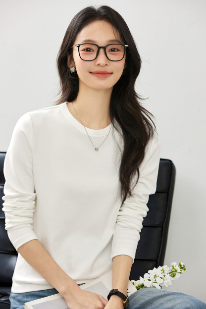 Lace-Insert Layering Tee with Pintuck Detail-VIMLYSTORE