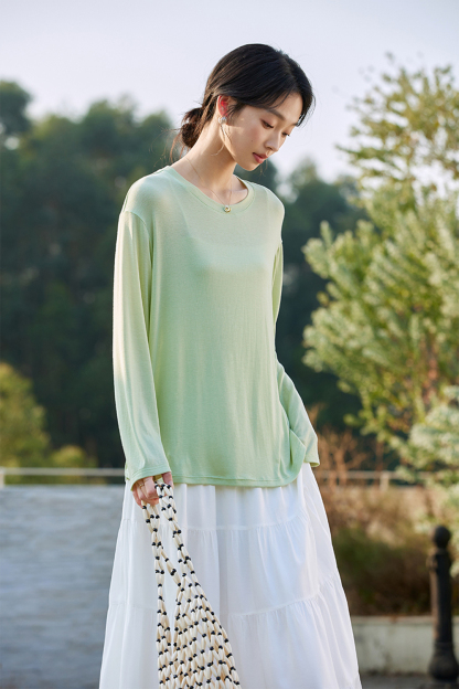 Lyocell Minimalist Casual Loose Sun-protection Top-VIMLYSTORE