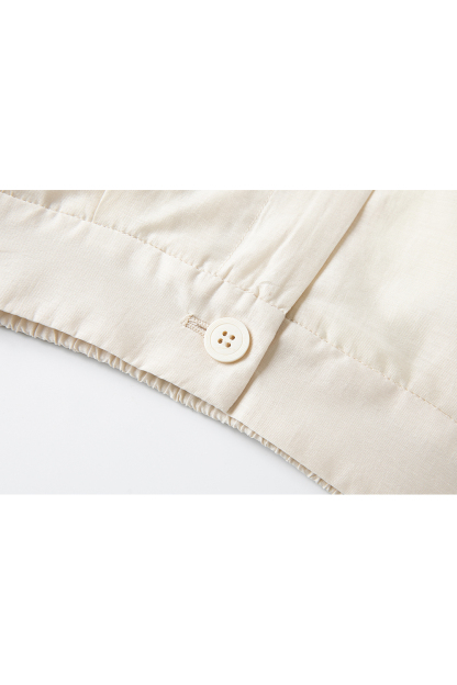 Lyocell Simple Casual Commuter Shirt & Shorts Set-VIMLYSTORE
