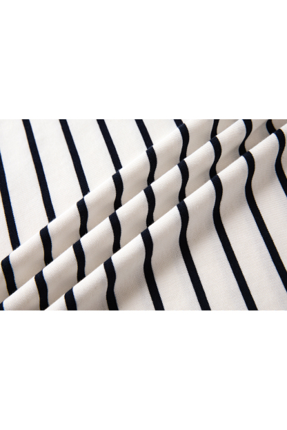 Slim-Fit Contrast Sleeve Tee with Embroidered Lettering-VIMLYSTORE