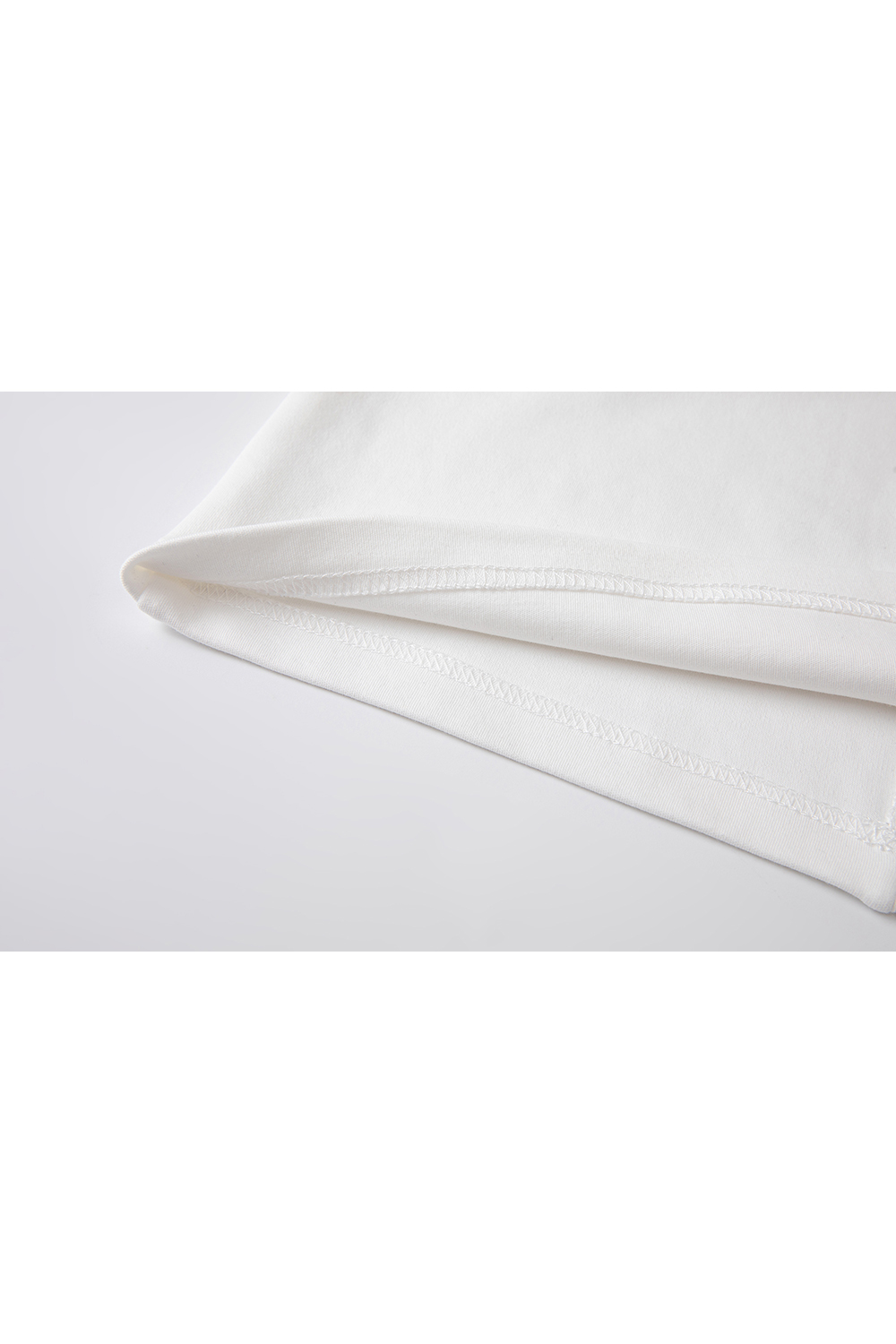 Lace-Insert Layering Tee with Pintuck Detail-VIMLYSTORE