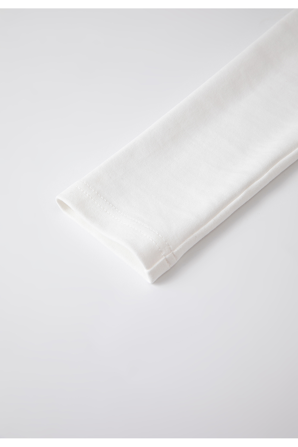 Lace-Insert Layering Tee with Pintuck Detail-VIMLYSTORE