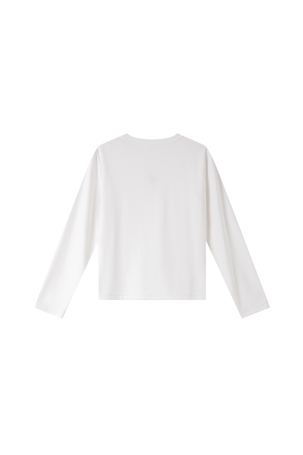 Pumpkin-Embroidered Layering Crewneck-VIMLYSTORE