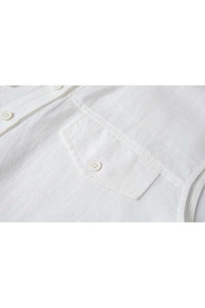 Commute-Elegance Sleeveless Cardigan with Lapel Collar-VIMLYSTORE