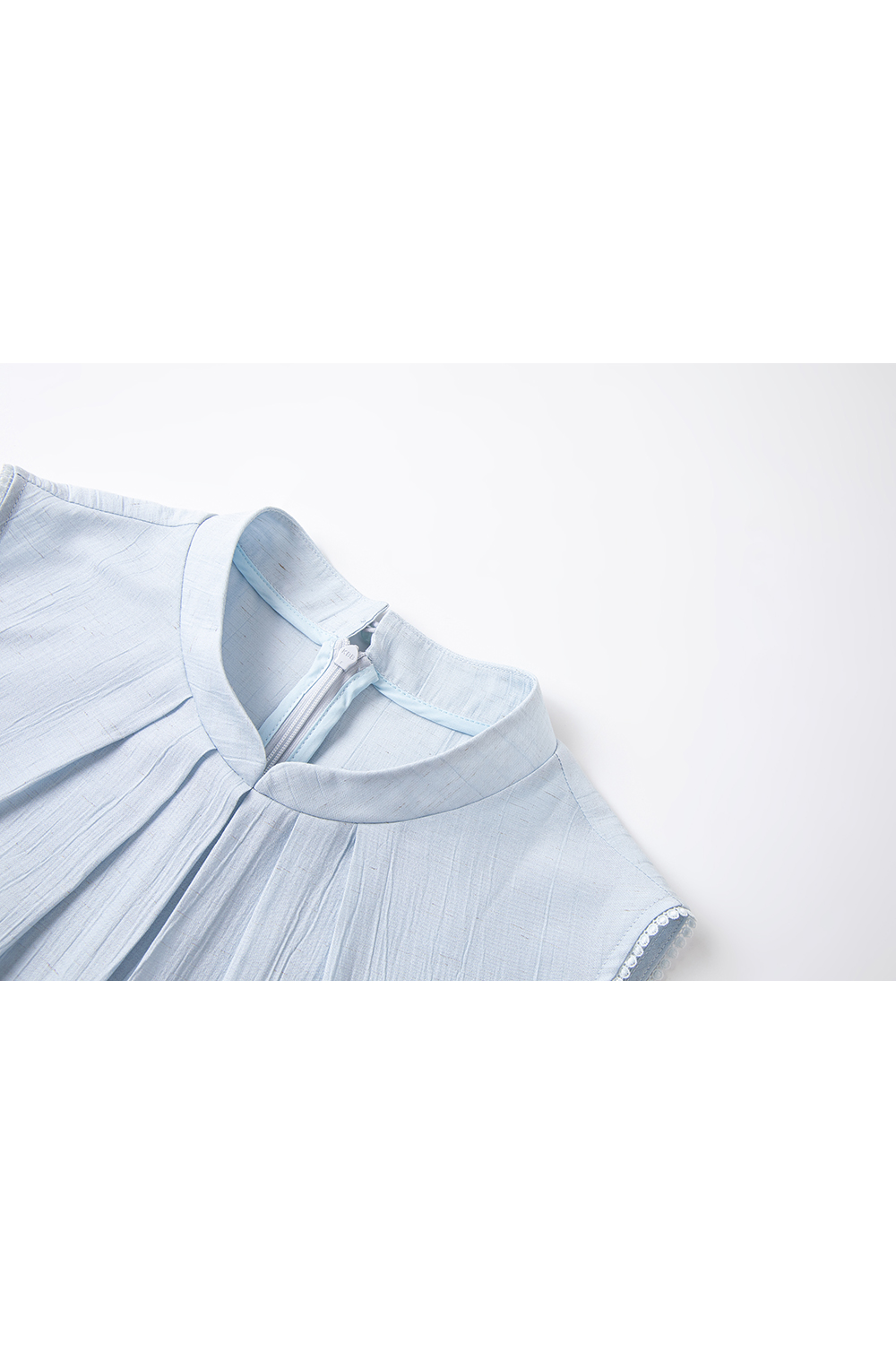 Modern-Chinese Stand-Collar Top & Slimming Wide-Leg Pants Set-VIMLYSTORE