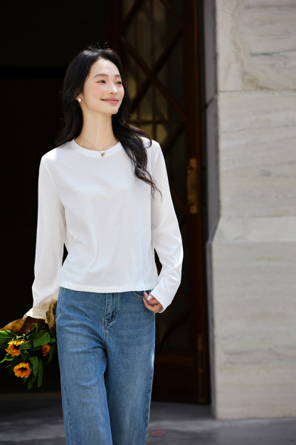Essential Crewneck Layering Tee-VIMLYSTORE