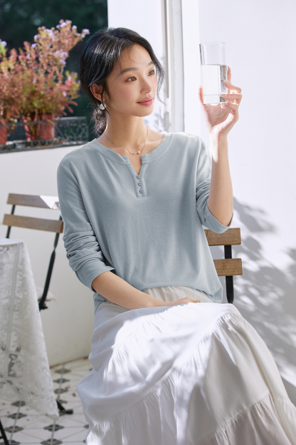 Minimalist Oversized Long-Sleeve Tee – Slimming & Versatile-VIMLYSTORE