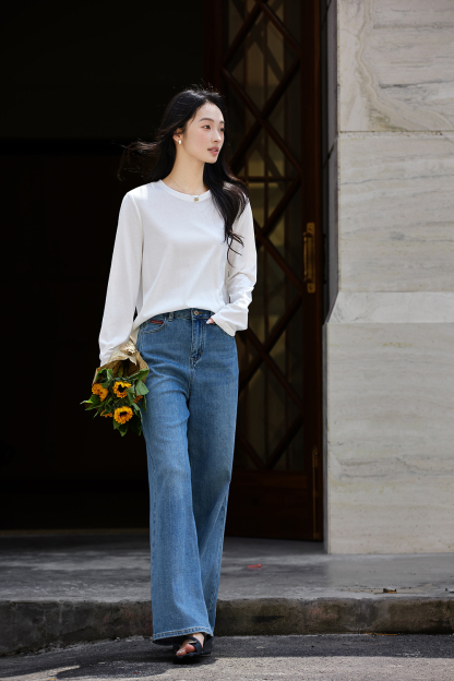 Essential Crewneck Layering Tee-VIMLYSTORE