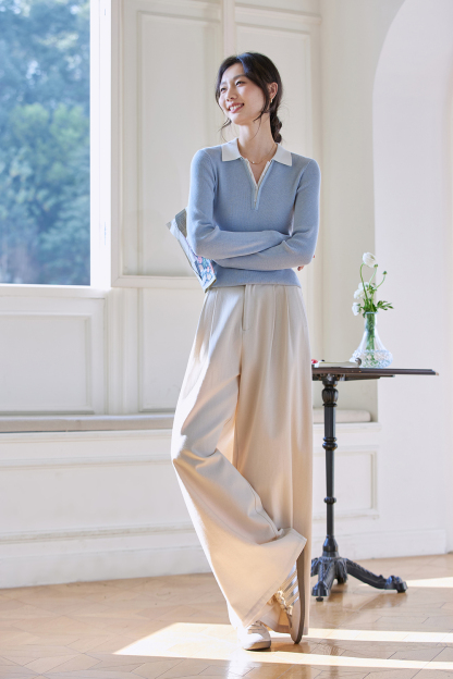 High-Waist Relaxed Wide-Leg Pants – Flattering & Comfortable-VIMLYSTORE