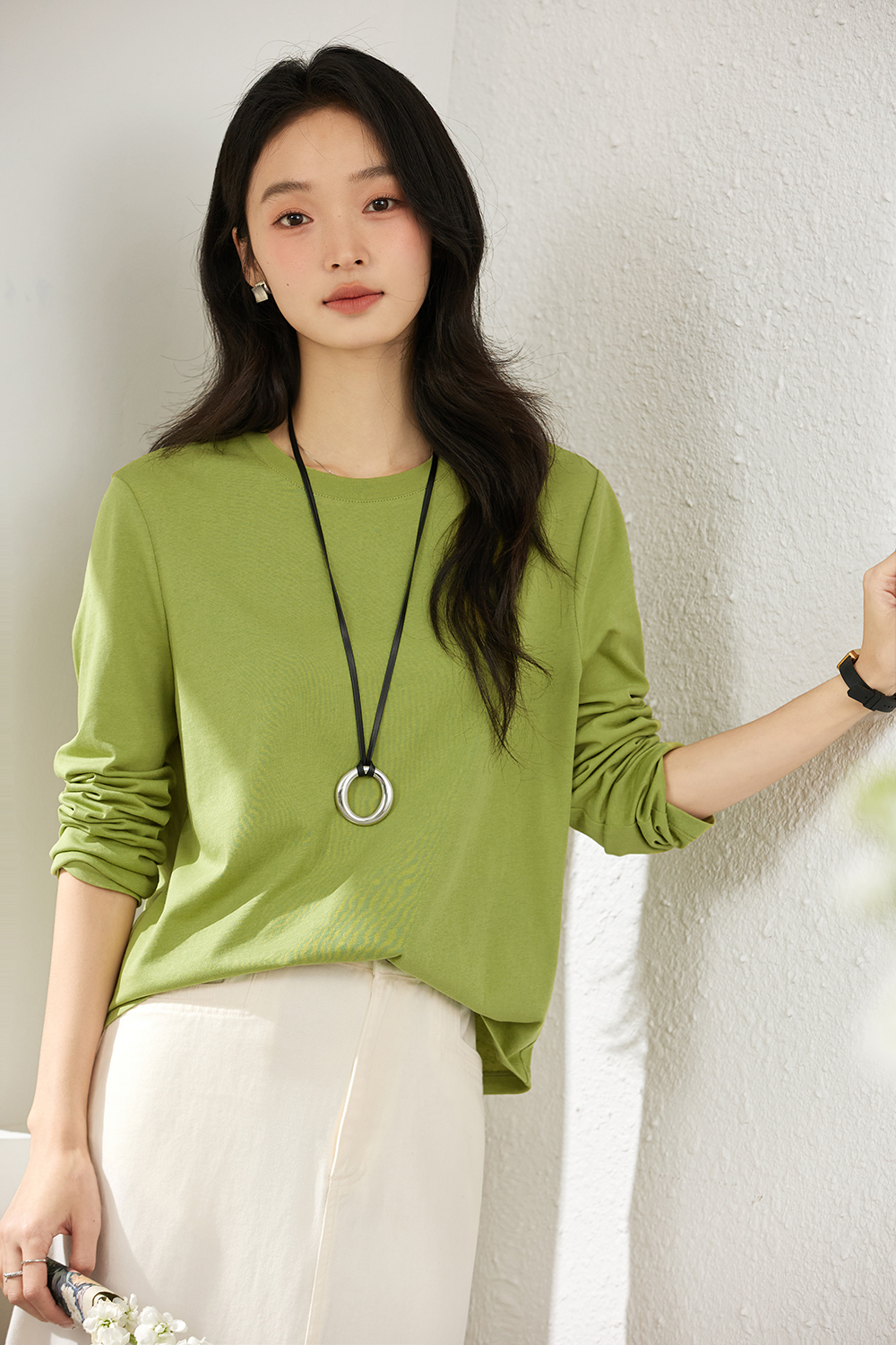 Essential Crewneck Layering Tee-VIMLYSTORE