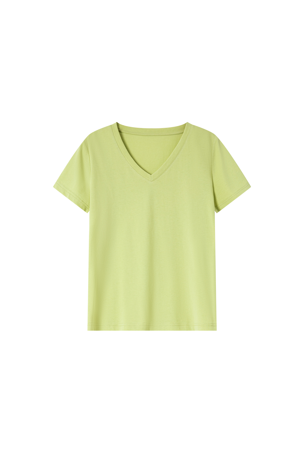 Dopamine Solid Color Casual Versatile V-Neck Loose Top-VIMLYSTORE