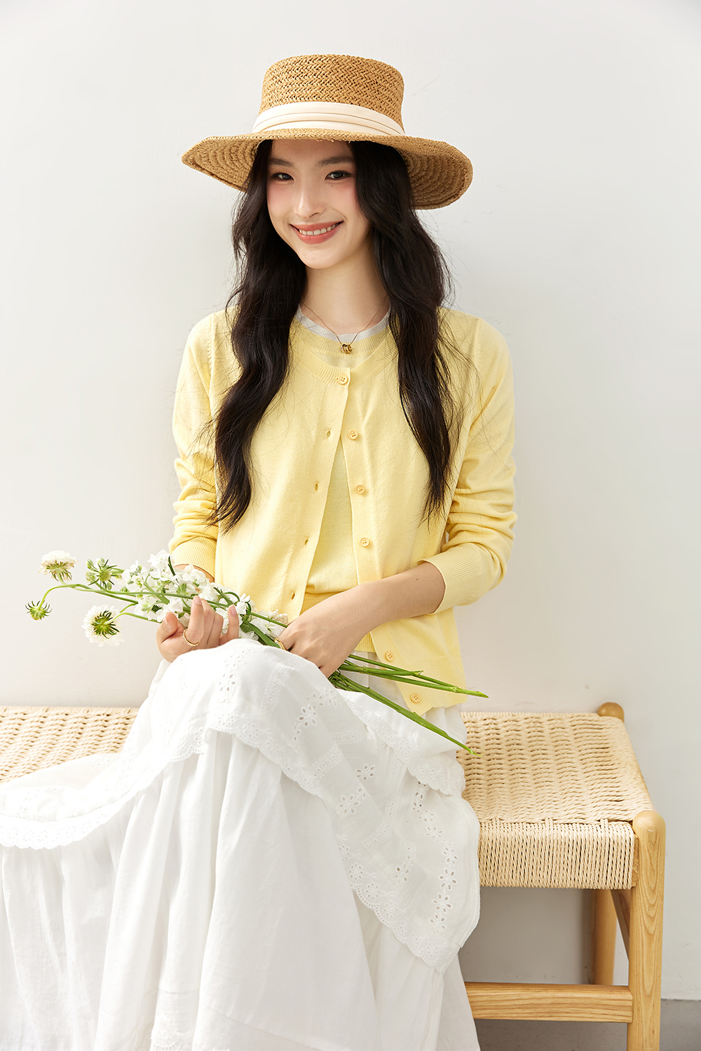 Faux Two-Layer Knit Cardigan Coat-VIMLYSTORE