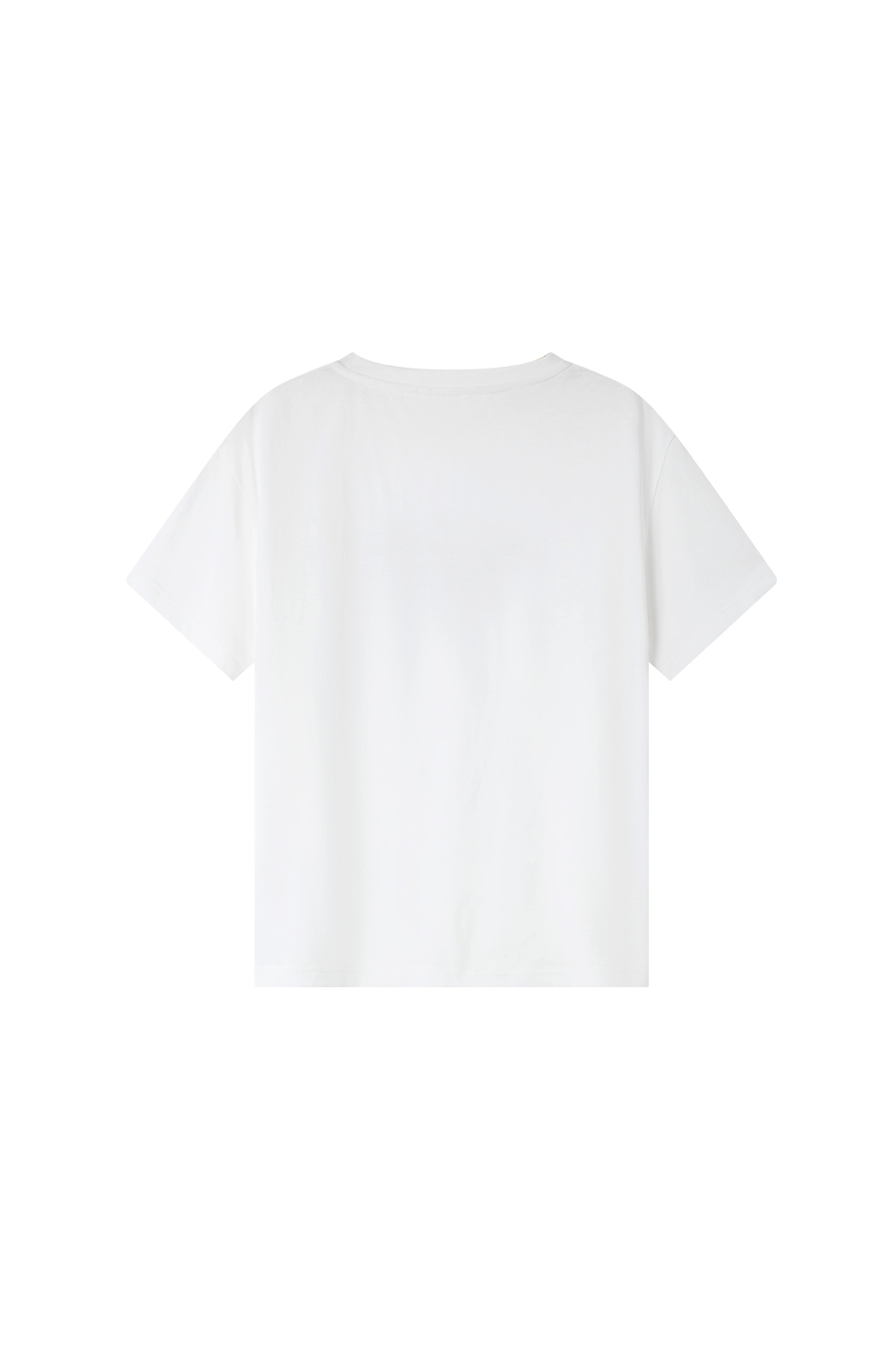 Letter Print Loose Round Neck Short Sleeve T-Shirt-VIMLYSTORE