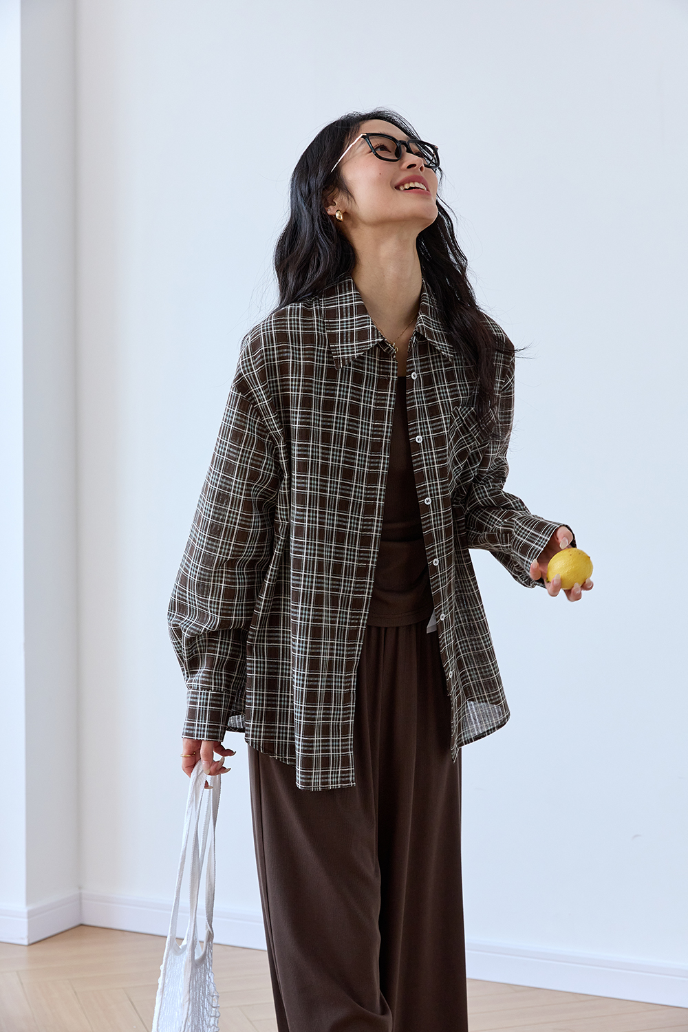 Casual Commuter Sleeveless Top + Shirt + Wide Leg Pants Three-Piece Set