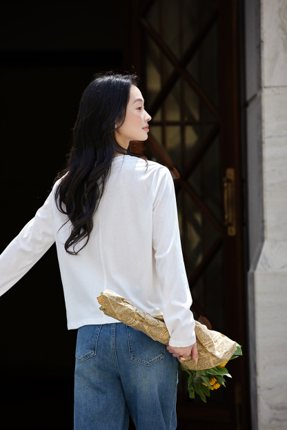 Essential Crewneck Layering Tee-VIMLYSTORE