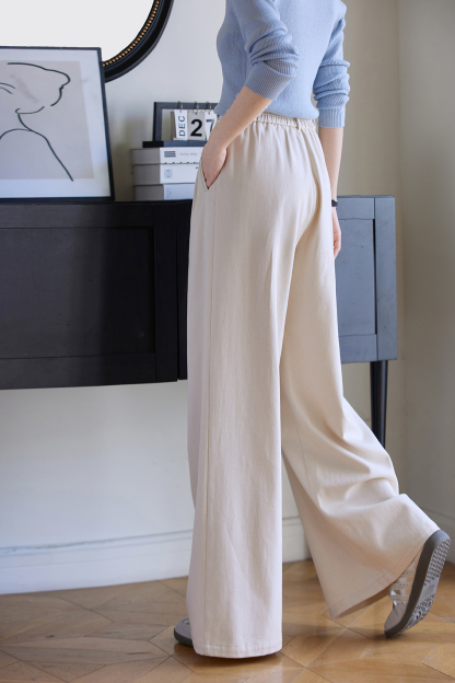 High-Waist Relaxed Wide-Leg Pants – Flattering & Comfortable-VIMLYSTORE