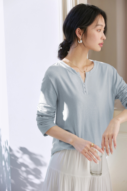 Minimalist Oversized Long-Sleeve Tee – Slimming & Versatile-VIMLYSTORE