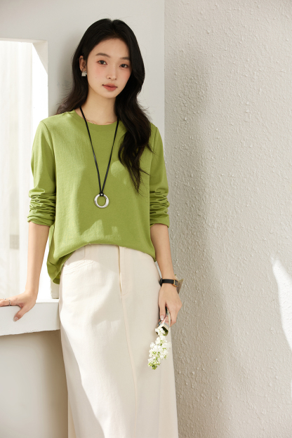 Essential Crewneck Layering Tee-VIMLYSTORE