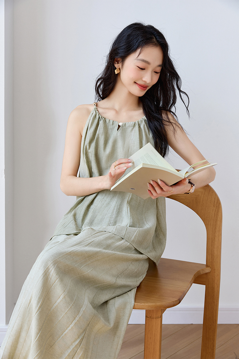 Easy-to-Match Sleeveless Cami Top with Loose Wide-Leg Pants Set-VIMLYSTORE