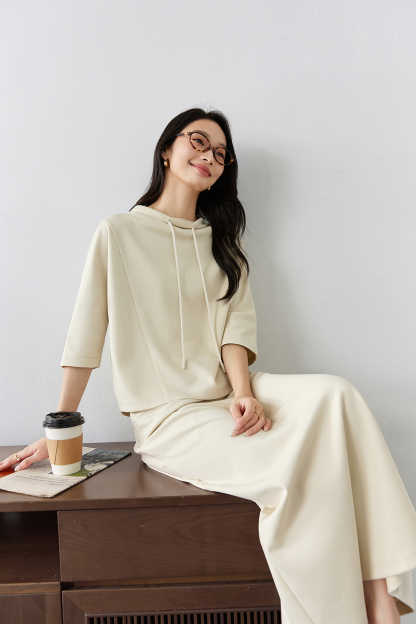 High-grade drawstring top skirt fashion Slim suit-VIMLYSTORE