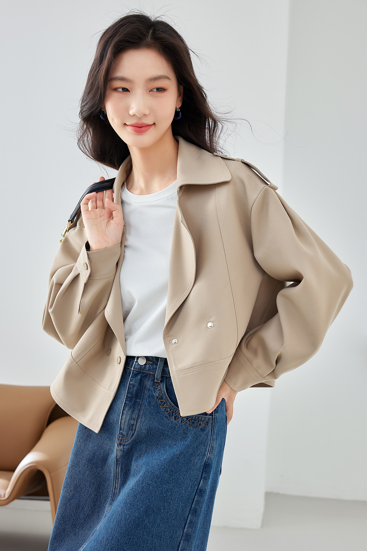 Double-Breasted Trench Coat