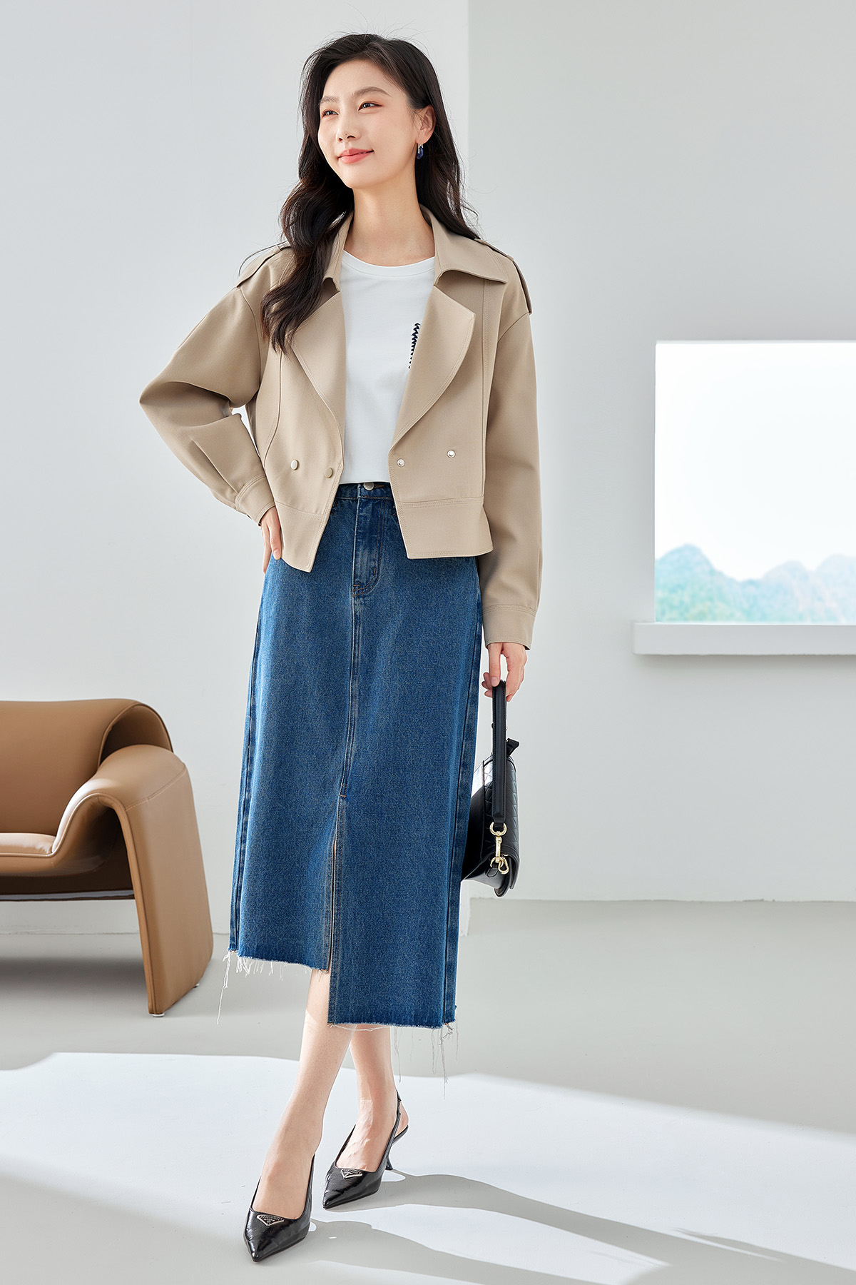 Double-Breasted Trench Coat