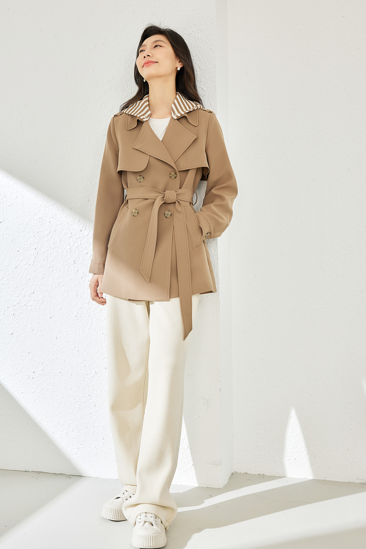 Hooded Thick Trench Coat