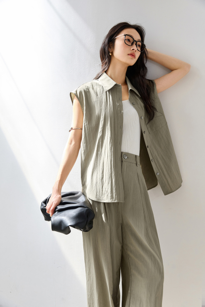 Fashionable Wide-Leg Palazzo Pants Set